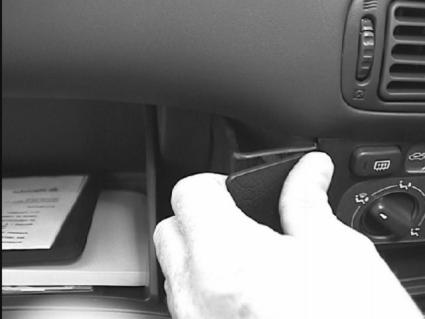 Brodit ProClip 652493 voor Toyota Corolla 1998-2001 - detail van dashboardmontage