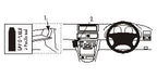 Brodit ProClip 652493 voor Toyota Corolla 1998-2001 - productfoto zwarte ABS montagebasis