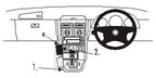Brodit ProClip 652495 voor Mercedes Benz SLK-Class 1997-2004 - productfoto zwarte ABS montagebasis
