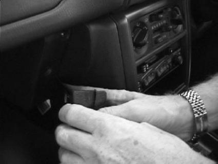 Brodit ProClip 652506 voor Subaru Forester 1998-2002 - montagepositie op dashboard