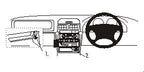 Brodit ProClip 652506 voor Subaru Forester 1998-2002 - productfoto zwarte ABS montagebasis