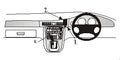Brodit ProClip 652515 voor Jaguar XJR 1998-2002, Jaguar XJ8 1998-2002 en Jaguar XJ6 1998-2002 - montagepositie op dashboard