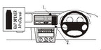 Brodit ProClip 652526 voor Volkswagen Golf IV Variant 2000-2004 en Volkswagen Golf IV 1998-2003 - productfoto zwarte ABS montagebasis