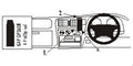 Brodit ProClip 652594 voor Toyota HiLux Tundra 1999-2004 en Toyota HiLux 1998-2005 - montagepositie op dashboard