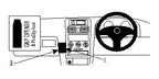 Brodit ProClip 652598 voor Holden Astra 1998-2003, Opel Astra 1998-2003 en Vauxhall Astra 1998-2003 - productfoto zwarte ABS montagebasis