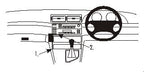 Brodit ProClip 652600 voor BMW Compact 2001-2007 en BMW 3-series M3 E46 1998-2004 - productfoto zwarte ABS montagebasis