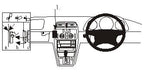 Brodit ProClip 652649 voor Mercedes Benz CLK-Class 1997-2001 - productfoto zwarte ABS montagebasis