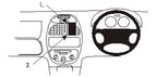 Brodit ProClip 652673 voor Peugeot 206 1999-2008 - productfoto zwarte ABS montagebasis