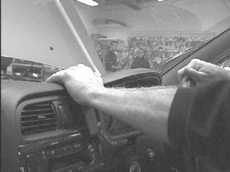 Brodit ProClip 652691 voor Subaru Outback 1999-2002, Subaru Liberty 1999-2002 en Subaru Legacy 1999-2003 - detail van dashboardmontage