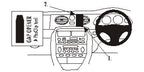 Brodit ProClip 652725 voor MG ZT 2001-2005 en Rover 75 1999-2005 - productfoto zwarte ABS montagebasis