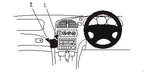 Brodit ProClip 652738 voor Holden Executive 1998-2002, Holden Commodore VX 1998-2002 e.a. - productfoto zwarte ABS montagebasis