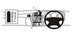 Brodit ProClip 652800 voor Saab 9-5 1998-2005 - productfoto zwarte ABS montagebasis