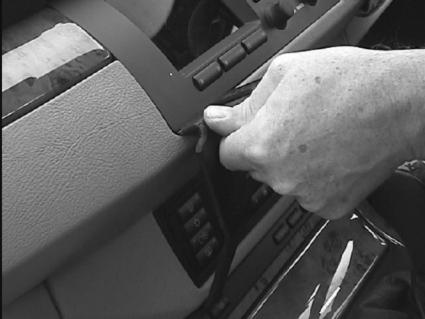 Brodit ProClip 652854 voor BMW X5 2000-2006 - detail van dashboardmontage