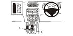 Brodit ProClip 652866 voor Alfa Romeo 147 2001-2011 - productfoto zwarte ABS montagebasis