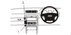 Brodit ProClip 652871 voor Audi S4 Sedan 2001-2007, Audi S4 Avant 2002-2007 e.a. - productfoto zwarte ABS montagebasis