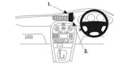 Brodit ProClip 652932 voor Jaguar X-Type 2001-2010 - productfoto zwarte ABS montagebasis