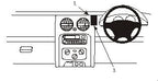 Brodit ProClip 652969 voor Jeep Cherokee 2002-2008 - productfoto zwarte ABS montagebasis