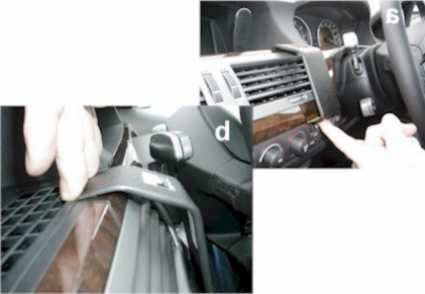 Brodit ProClip 653014 voor BMW 7-series E65 2002-2008 - detail van dashboardmontage