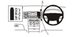 Brodit ProClip 653025 voor Toyota Corolla 2002-2007 - productfoto zwarte ABS montagebasis