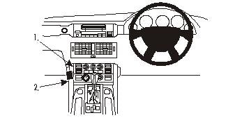Brodit ProClip 653053 voor Land Rover Range Rover 2002-2012 - productfoto zwarte ABS montagebasis