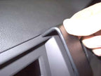 Brodit ProClip 653076 voor Holden Vectra C 2002-2010, Opel Vectra C 2002-2010 e.a. - detail van dashboardmontage