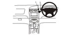 Brodit ProClip 653159 voor Ford Falcon 2003-2009 - productfoto zwarte ABS montagebasis