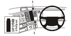 Brodit ProClip 653189 voor Volvo NH series 2003-2012, Volvo FM series 2003-2013 en Volvo FH series 2003-2012 - productfoto zwarte ABS montagebasis