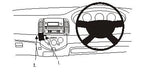 Brodit ProClip 653202 voor Nissan Micra 2003-2010 - productfoto zwarte ABS montagebasis