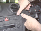 Brodit ProClip 653269 voor Audi S3 2004-2006, Audi S3 2003-2006 e.a. - detail van dashboardmontage