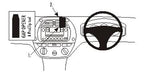 Brodit ProClip 653293 voor Toyota RAV 4 2001-2003 - productfoto zwarte ABS montagebasis