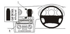 Brodit ProClip 653296 voor Audi S3 2003-2006 en Audi A3 2003-2006 - productfoto zwarte ABS montagebasis
