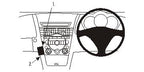 Brodit ProClip 653302 voor Mazda RX-8 2004-2007 - productfoto zwarte ABS montagebasis