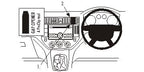 Brodit ProClip 653353 voor Ford Kuga 2008-2012 en Ford C-Max 2004-2010 - productfoto zwarte ABS montagebasis