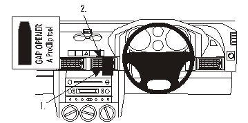 Brodit ProClip 653372 voor Land Rover Freelander 2004-2006 - productfoto zwarte ABS montagebasis