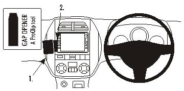 Brodit ProClip 653378 voor Toyota RAV 4 2004-2005 - productfoto zwarte ABS montagebasis
