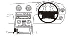 Brodit ProClip 653415 voor Audi S3 2003-2007 en Audi A3 2003-2012 - productfoto zwarte ABS montagebasis