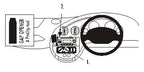 Brodit ProClip 653421 voor Ford Ka 1997-2008 - productfoto zwarte ABS montagebasis