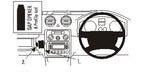 Brodit ProClip 653436 voor Volkswagen Caddy 2004-2015 - productfoto zwarte ABS montagebasis
