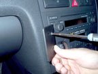 Brodit ProClip 653439 voor Audi S3 2004-2006, Audi S3 2003-2006 e.a. - detail van dashboardmontage