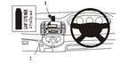 Brodit ProClip 653498 voor Nissan Micra 2003-2010 - productfoto zwarte ABS montagebasis