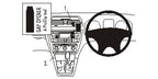 Brodit ProClip 653525 voor Skoda Octavia II 2005-2013 - productfoto zwarte ABS montagebasis