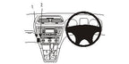 Brodit ProClip 653526 voor Skoda Octavia II 2005-2013 - productfoto zwarte ABS montagebasis