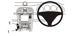 Brodit ProClip 653540 voor Porsche Cayman (Type 987) 2006-2012, Porsche Carrera 911S 2004-2011 e.a. - productfoto zwarte ABS montagebasis