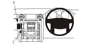 Brodit ProClip 653573 voor Land Rover LR3 2005-2009 en Land Rover Discovery 3 2005-2009 - productfoto zwarte ABS montagebasis