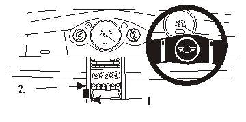 Brodit ProClip 653580 voor Mini Cooper Convertible 2001-2007 en Mini Cooper 2001-2006 - productfoto zwarte ABS montagebasis