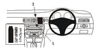 Brodit ProClip 653598 voor BMW 3-series E90, E91, E92, E93 2005-2012 - productfoto zwarte ABS montagebasis