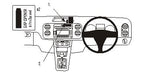 Brodit ProClip 653609 voor Volkswagen Golf Plus 2005-2014 - productfoto zwarte ABS montagebasis