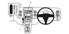 Brodit ProClip 653610 voor Volkswagen Tiguan 2008-2009 en Volkswagen Golf Plus 2005-2009 - productfoto zwarte ABS montagebasis