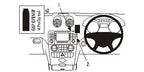 Brodit ProClip 653622 voor Mercedes Benz M-Class/ML 2005-2011 - productfoto zwarte ABS montagebasis