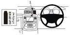 Brodit ProClip 653680 voor Mercedes Benz R-Class 2006-2014 - productfoto zwarte ABS montagebasis